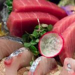 Pinterest image: image of sashimi with no caption