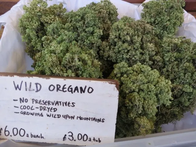 Wild Oregano at Borough Market in London England