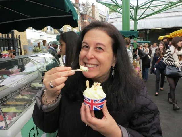 Greedy Goat Ice Cream at Borough Market in London England