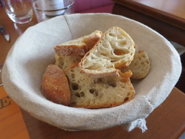 Bread Basket at Ma Cuisine in Beaune Burgundy France