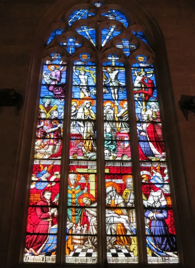 Chapel Window in Beaune Burgundy France