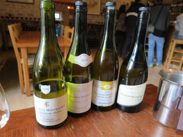 Wine Tasting Bottles in Burgundy France