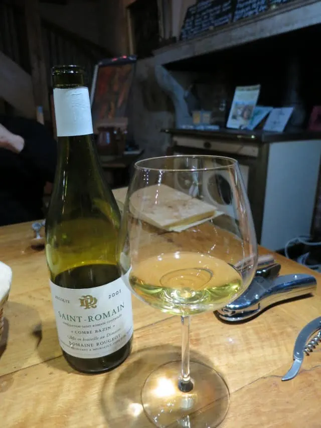 Wine at La Ruchotte in Burgundy France