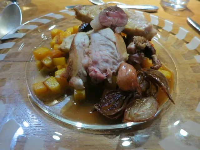 Rabbit on the Plate at La Ruchotte in Burgundy France