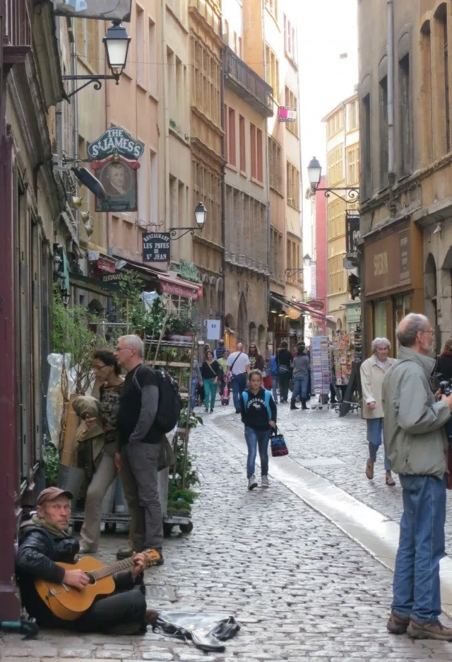 Vieux Lyon Street in Lyon France