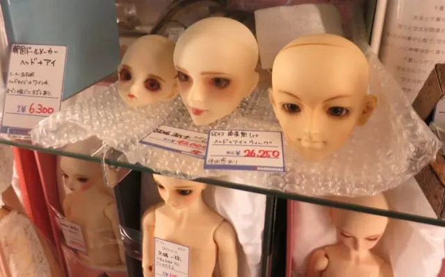 Heads for Sale in Tokyo Japan - Akihabara and Otaku Culture