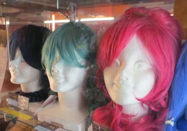 Wigs for Sale in Tokyo Japan - Akihabara and Otaku Culture