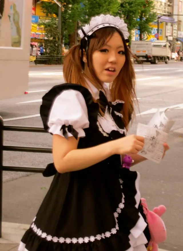 Maid Caught in the Action in Tokyo Japan - Akihabara and Otaku Culture