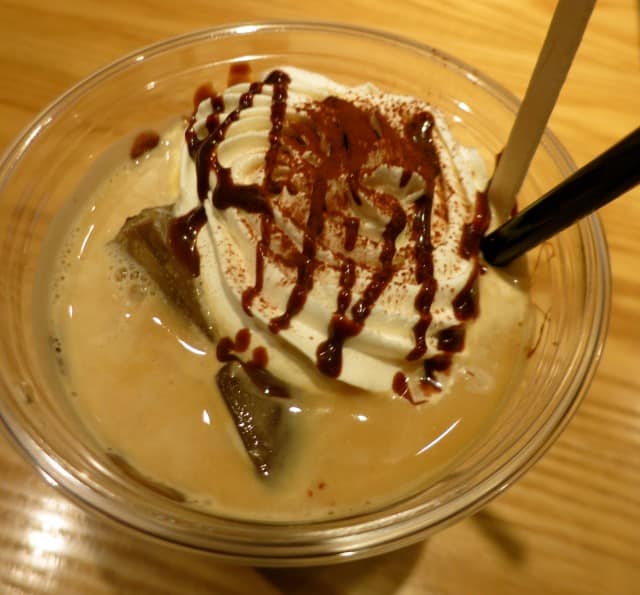 Iced Mocha Latte at Omotesando Koffee in Tokyo Japan
