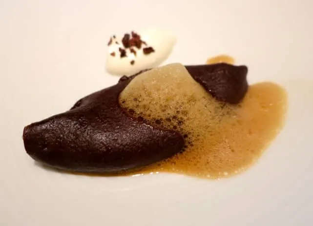 Dark Chocolate Dessert at Florilege in Tokyo Japan