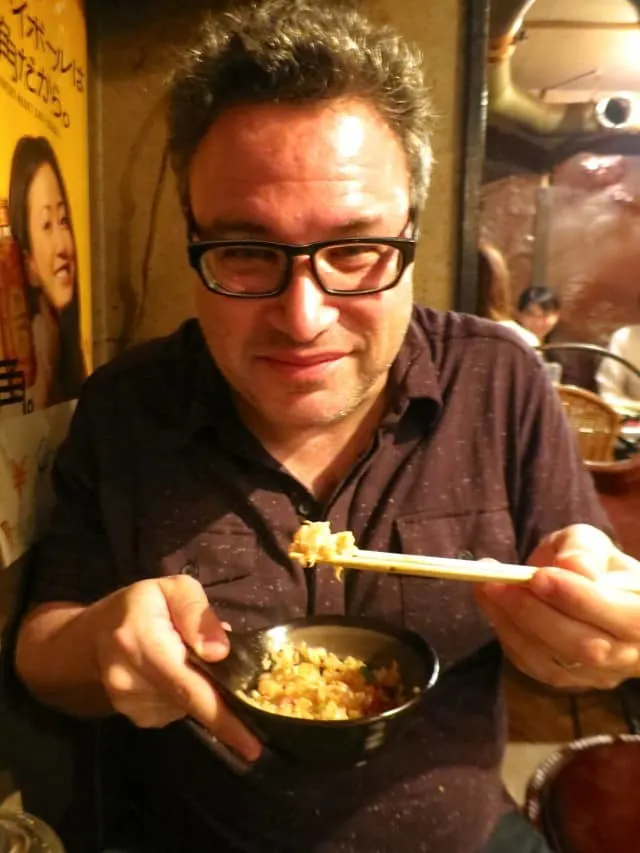 Daryl at an Izakaya in Tokyo Japan 