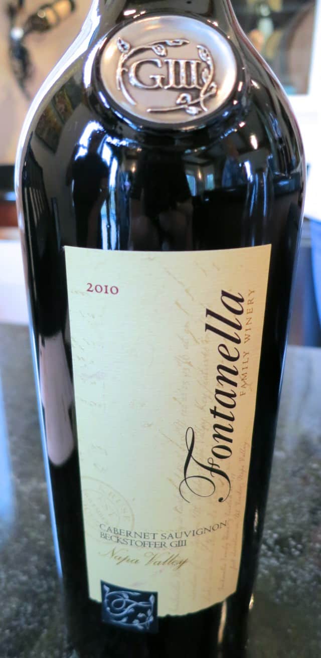 Fontanella Wine Bottle in Napa Valley
