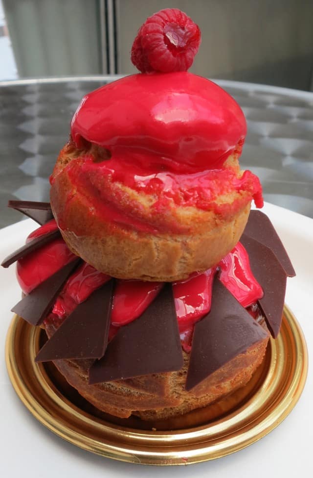 Raspberry Beer Cherry Religieuse at Dominique Ansel Bakery in New York City