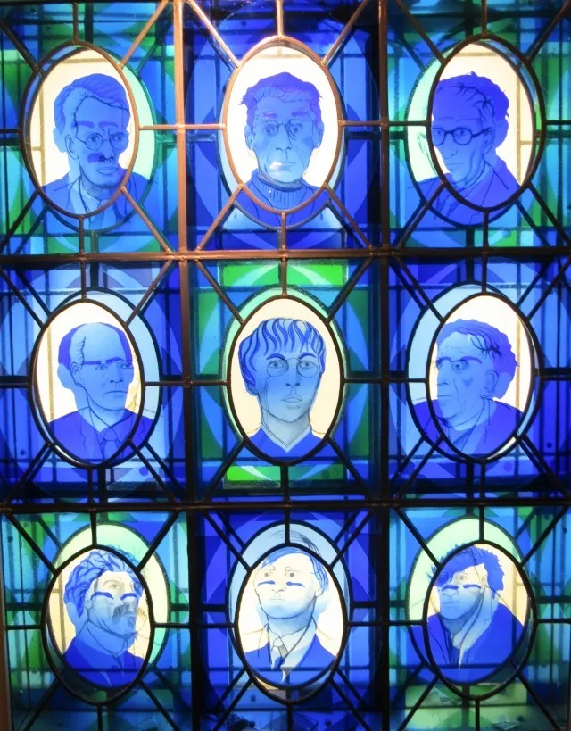 Stained Glass Writers at Chapter One Restaurant in Dublin Ireland