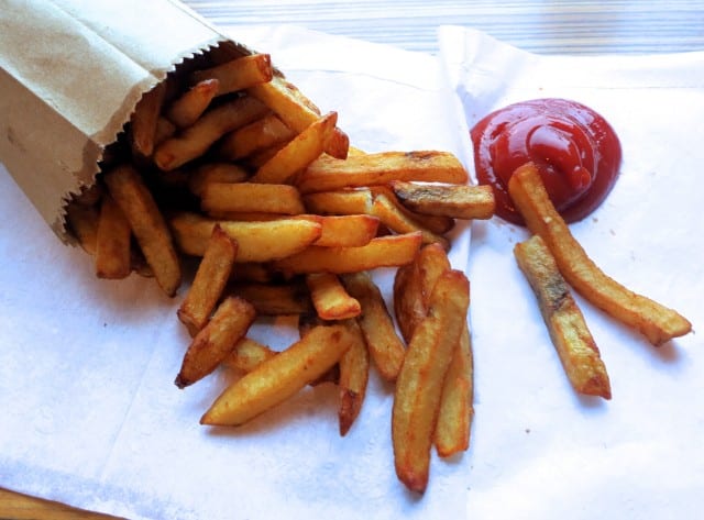 French Fries at Schwartz's in Montreal Canada