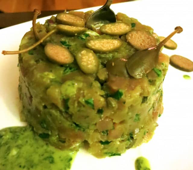 Italian Tuna Tartare Feast of the Eleven Fishes Philadelphia