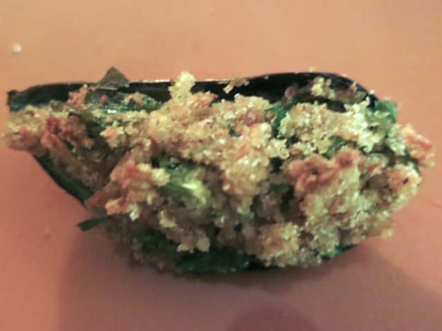Fish Number 2 - Mussels with Bread Crumbs, Garlic and Parsley