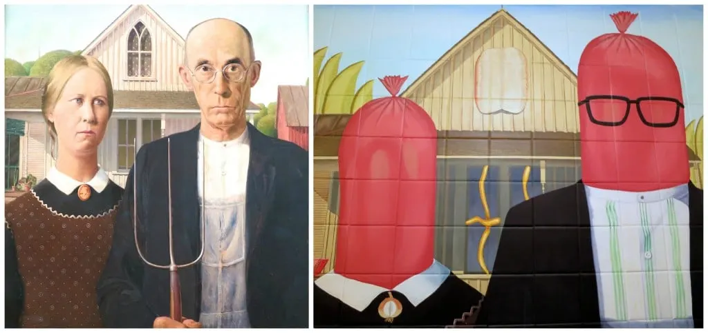American Gothic Meets Hot Dog Gothic in Chicago 