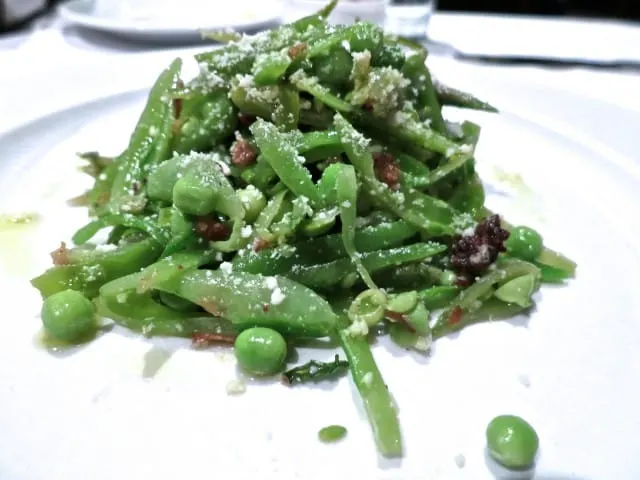 Sugar Snap Pea Salad at Union Square Cafe in New York City