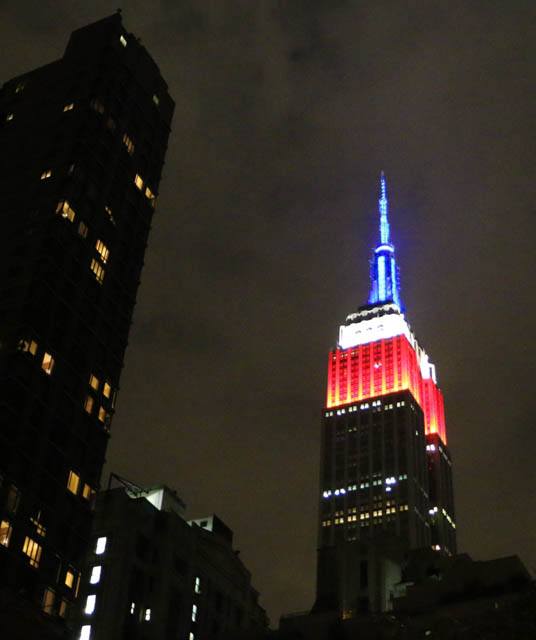Empire State Building on Labor Day