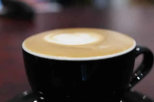 Cappuccino at Caffe Ladro in Seattle Washington