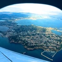 View of Naples Italy from Airplane