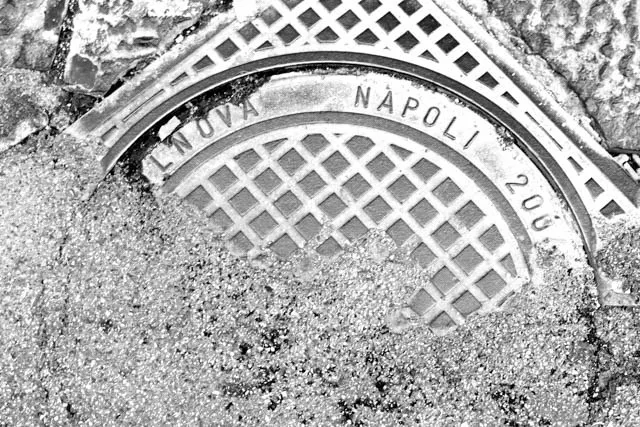 Naples Manhole Cover in Naples Italy