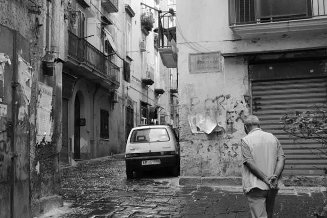 Street Scene in Naples Italy