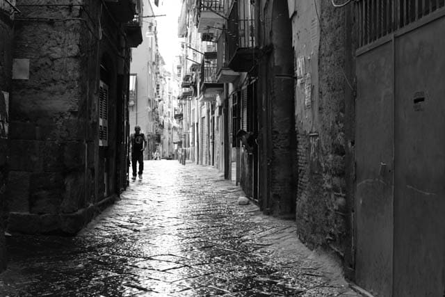 Naples Italy Black & White