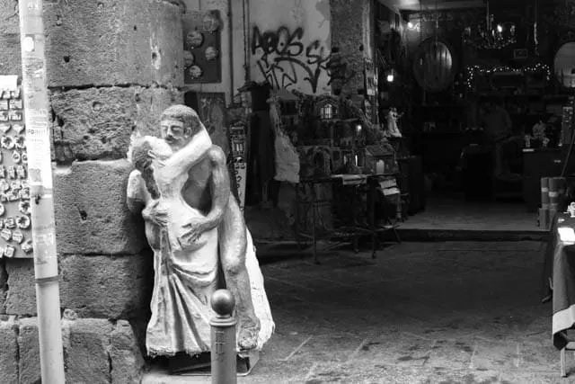 Statue in Naples Italy