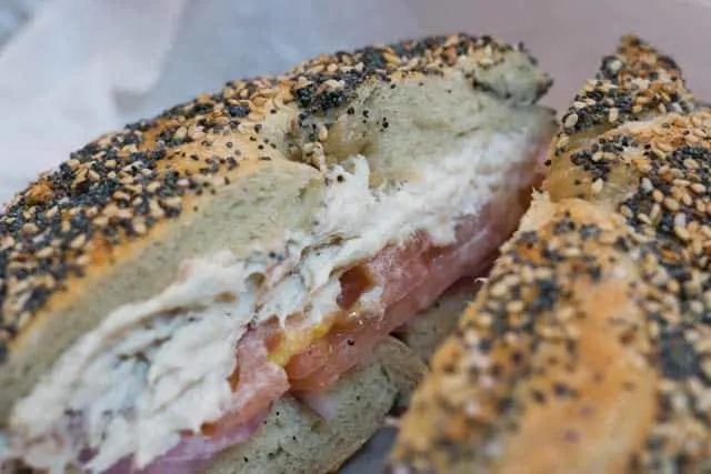 Bagel with Whitefish Salad at Ess-a-Bagel in New York City