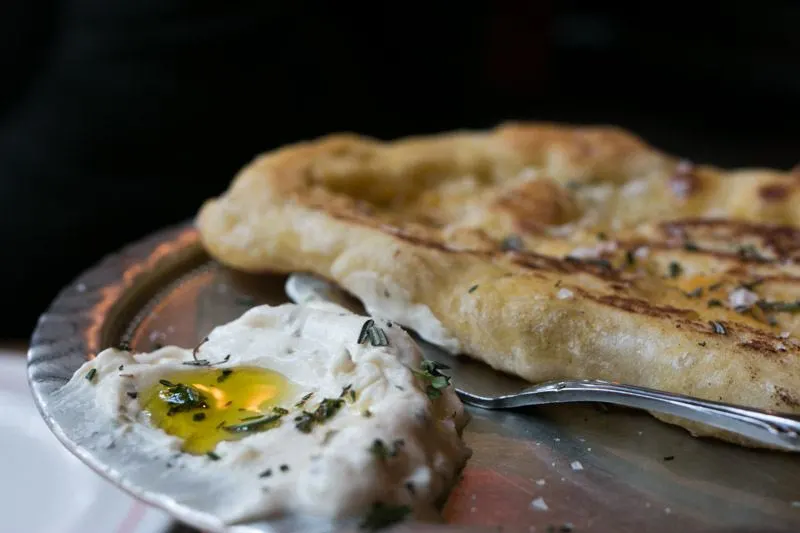 Flatbread with Fromage Blanc at Dirty French in New York City