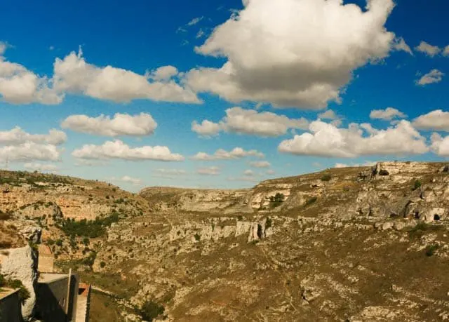 Canyons of Parco della Murgia Materana in Matera Italy