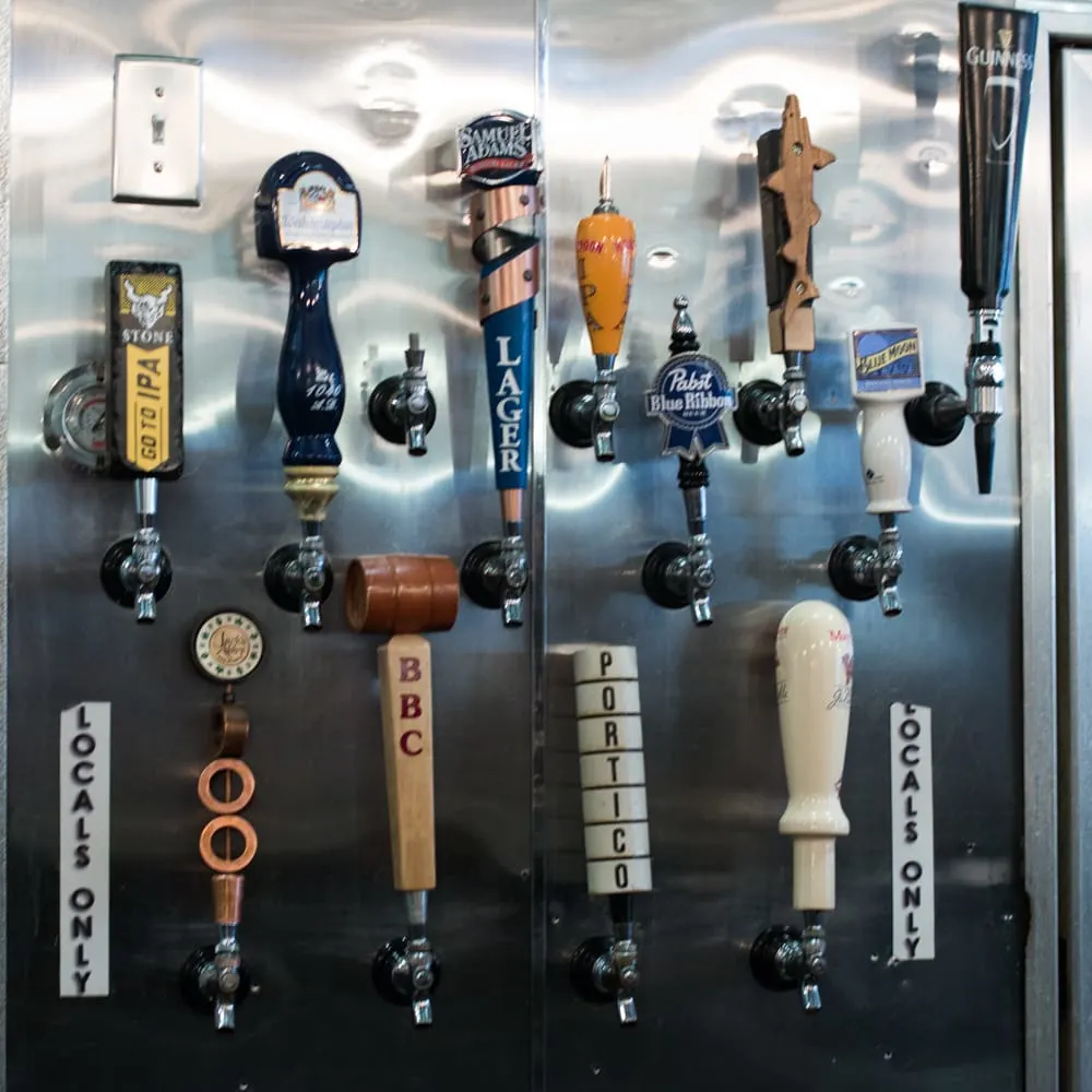 Beer Taps at Parish Cafe and Bar in Boston Massachusetts 