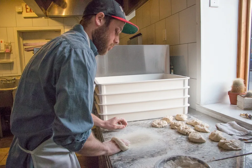  Collin Shapiro Hand Shapes Bagels at Philly Style Bagels in Philadelphia Pennsylvania