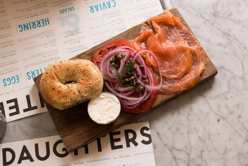 Classic Fish Board at Russ & Daughters Cafe in New York City