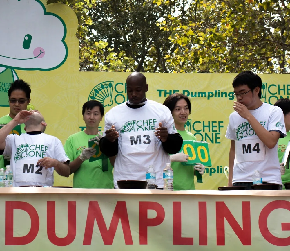 Male Contestants at the NYC Dumpling Festival