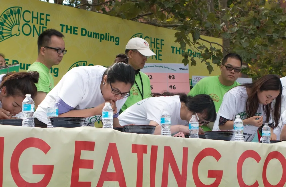 Female Contestants at the NYC Dumpling Festival