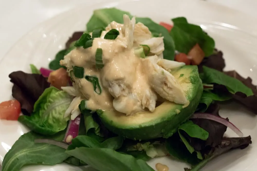Crab Salad at Mazen's Mediterranean Restaurant in Lake Charles Louisiana