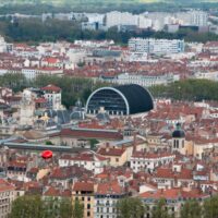 View of Lyon France including the Opera House