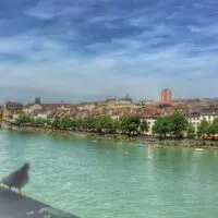 Bird's Eye View of Basel Switzerland