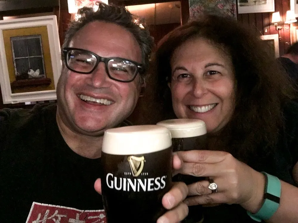 Guinness Pints at Grogan's in Dublin Ireland