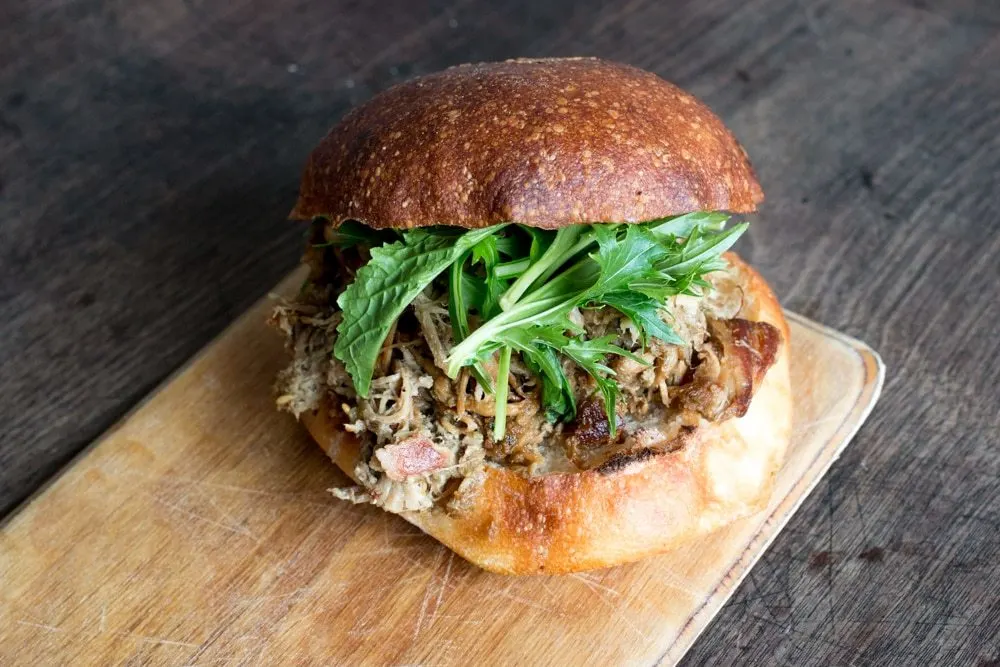 Pulled Pork Sandwich at the Fumbally in Dublin Ireland - Dublin Food Guide