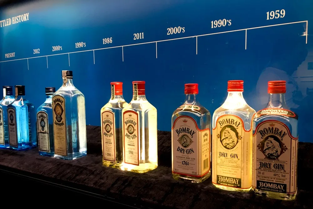 Bombay Sapphire Bottles on the Bombay Sapphire Distillery Tour