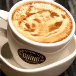 Pinterest image: image of egg coffee with caption reading 'Egg Coffee Hanoi'