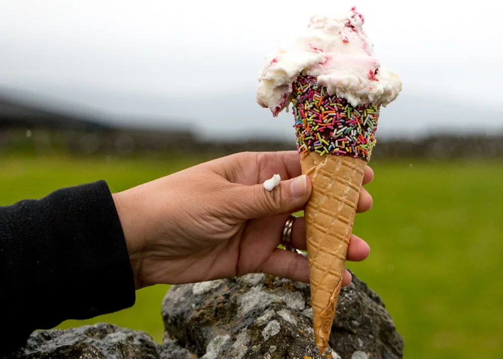 Ice Cream Cone on Ireland Road Trip