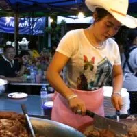 Khao Kha Moo with the Cowboy Hat Lady in Chiang Mai Thailand