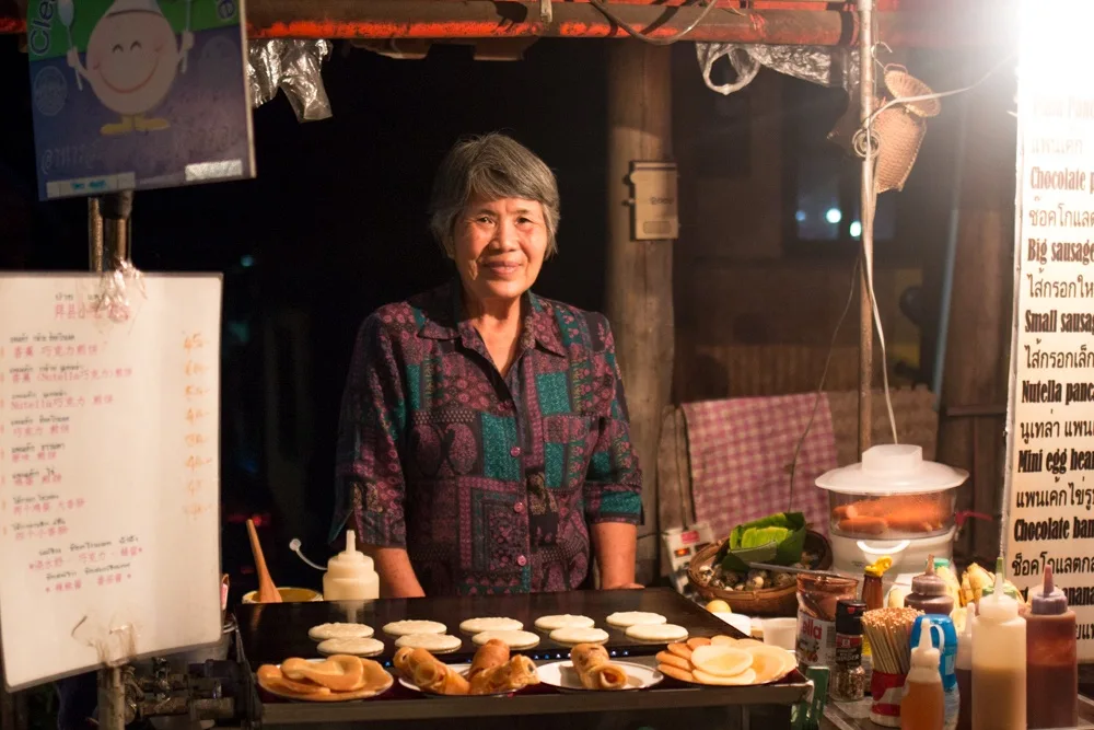 Pai Night Market Vendor in Pai Thailand