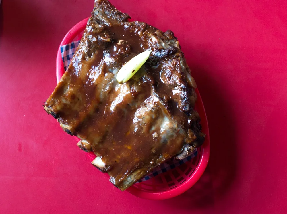 Barbecue Ribs at The Dirty Onion in Belfast Northern Ireland
