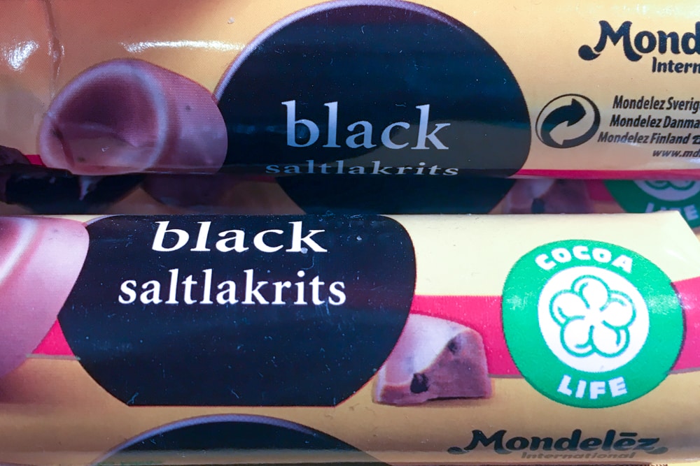  Chocolate with Salty Licorice Chips in Stockholm Sweden